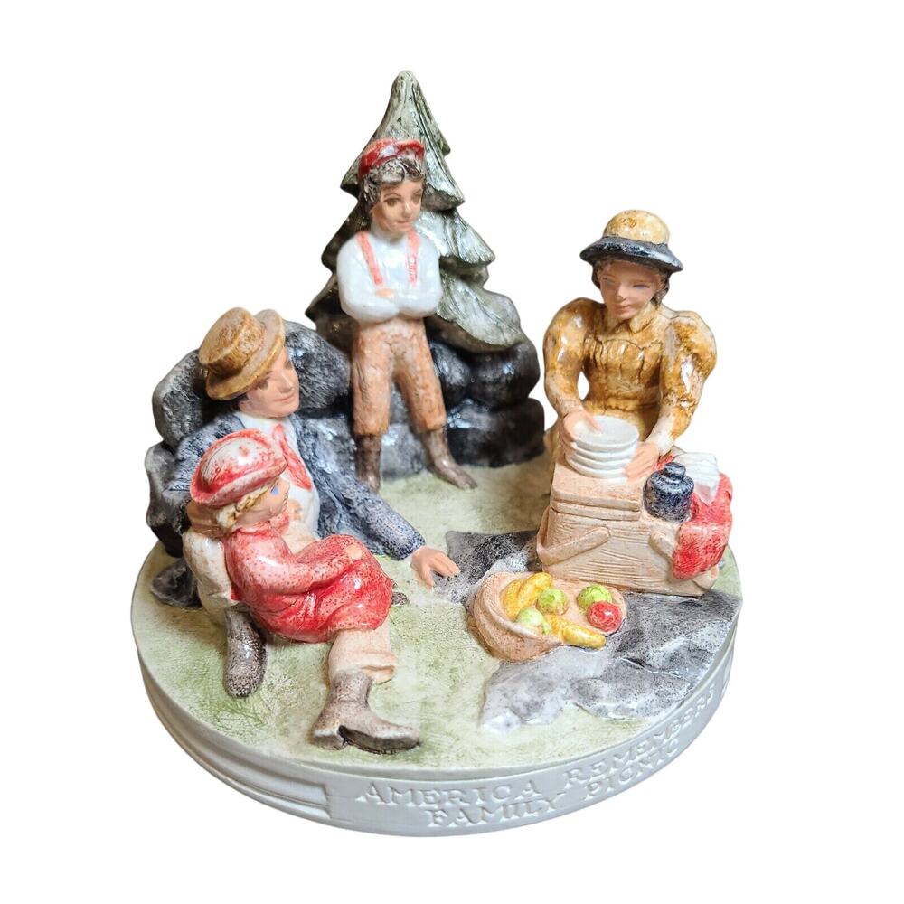 Vintage Sebastian Miniatures Family Picnic SML380 (1) 1980